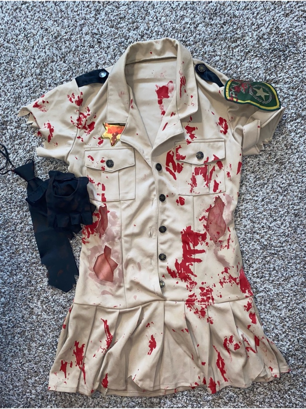 Zombie/Bloody Sheriff Dress Costume